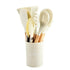 12-Piece Non-Stick Silicone Kitchenware Set With Wooden Handle Cooking Utensils for Storage Barrel
